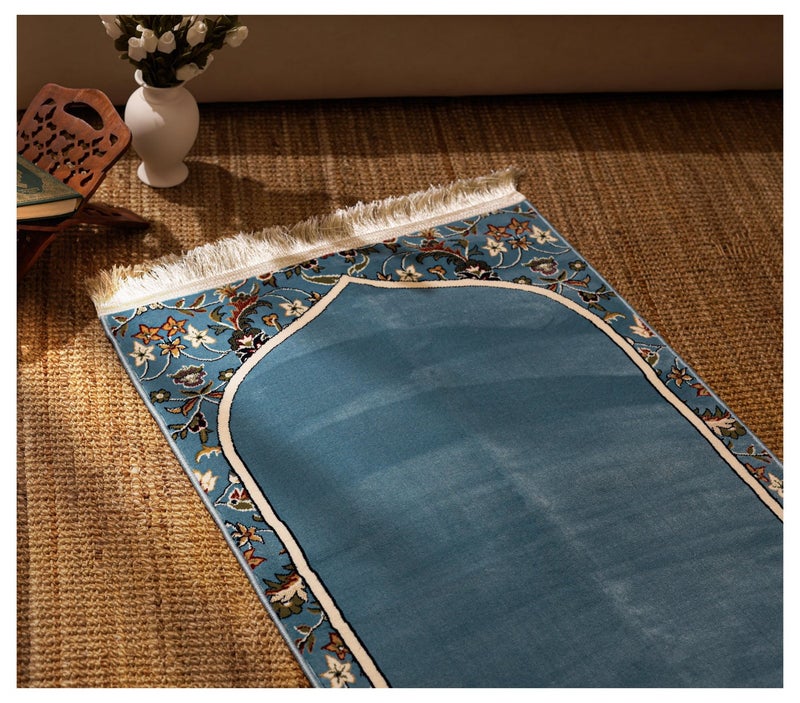 سجادتي سجادة صلاة المحراب من سجادتي مبطنة مستوحاة من محراب إمام الحرم تمنحك إحساس الطمأنينة مقاس 70×110 سم - Image 2